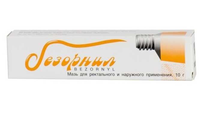Безорнил применяется для лечения внутреннего геморроя