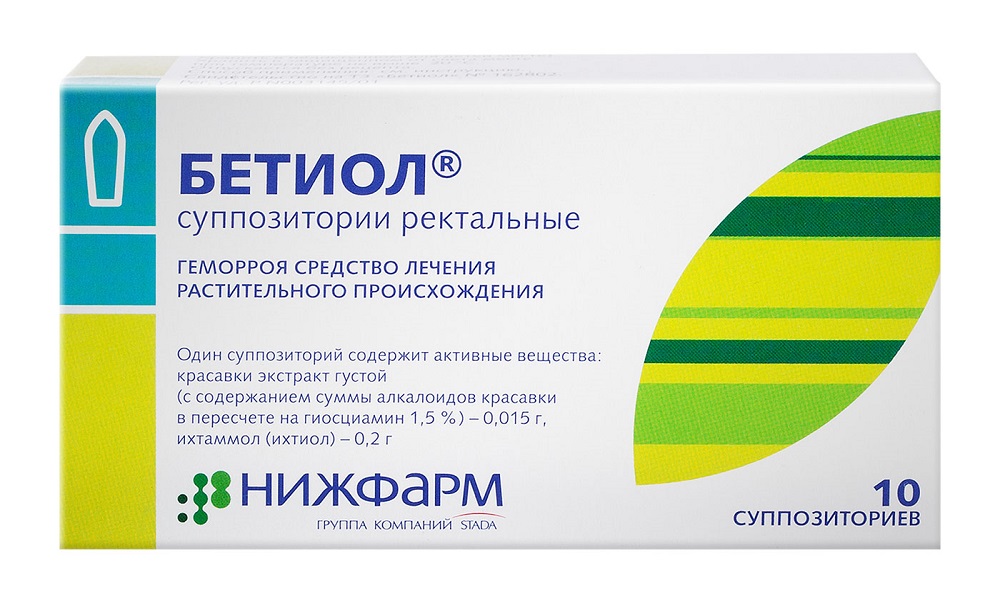 Свечи Бетиол избавляют больных от всех неприятных симптомов геморроя